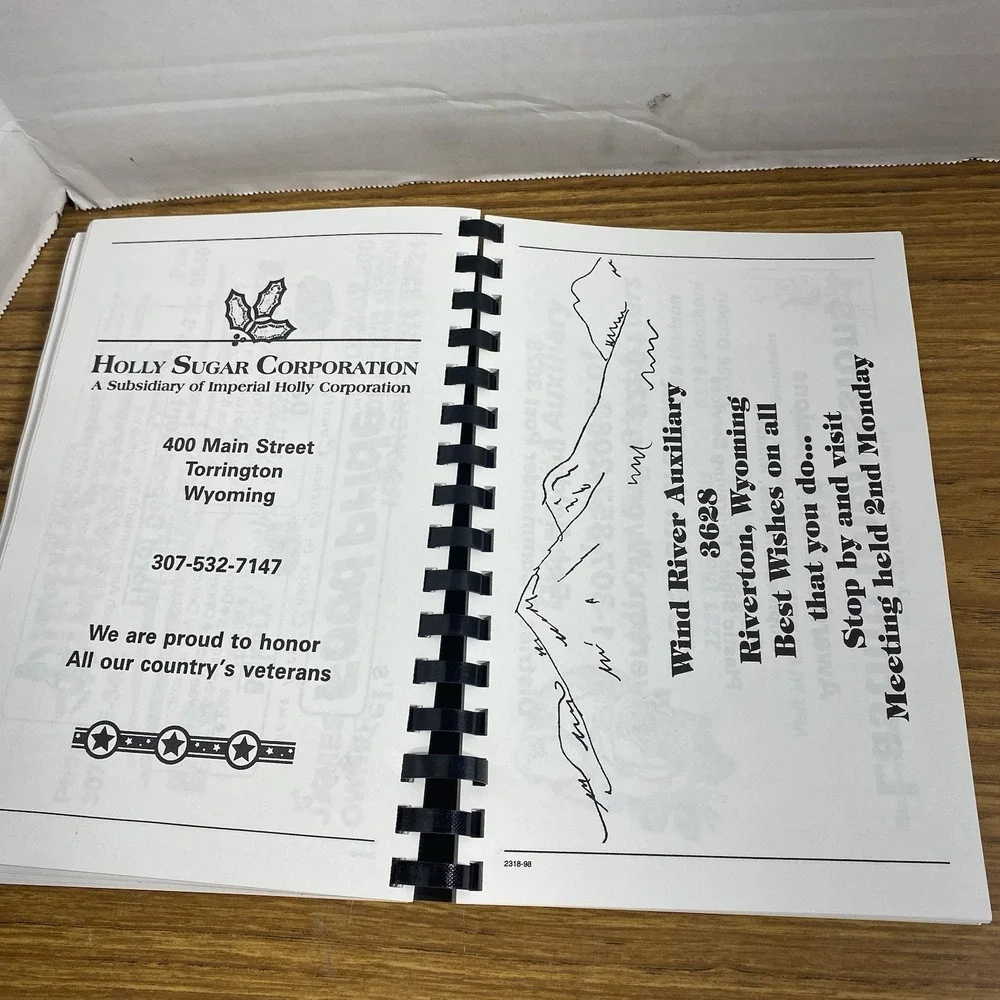 VTG Wyoming VFW Ladies Auxiliary Regional Cookbook Third Edition Local Comb